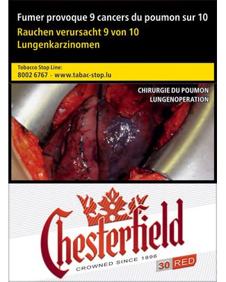 Chesterfield Red 20/200 — Cigarettes at Tabac Luxe