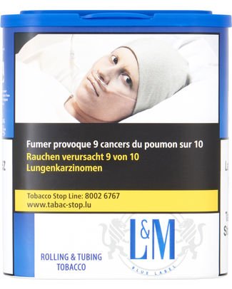 LM Blue 150g — Tobacco Tin at Tabac Luxe