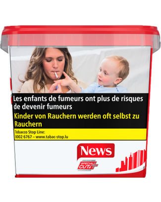 News Red Special Cut 90g — Tobacco Tin High Volume at Tabac Luxe